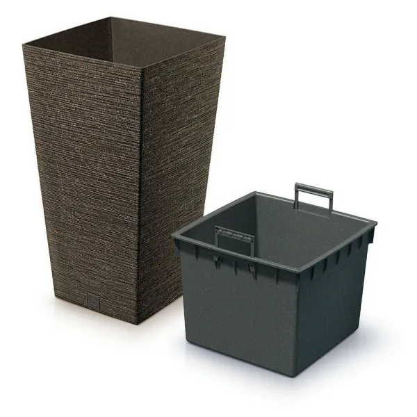 Prosperplast Kvetináč FUSU ECO II kávový, varianta 39,5 cm
