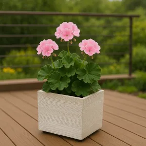 Prosperplast Květináč MADEIRA EKO I bílý, varianta 38,5 cm