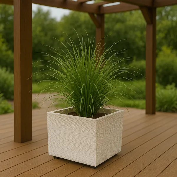 Prosperplast Květináč MADEIRA EKO I bílý, varianta 38,5 cm