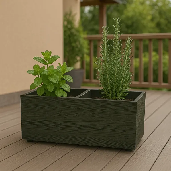 Prosperplast Květináč MADEIRA EKO kávový, varianta 77 cm