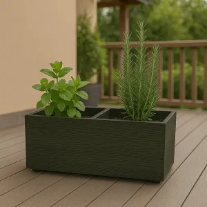 Prosperplast Květináč MADEIRA EKO kávový, varianta 77 cm