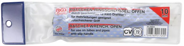 BGS Technics BGS technic 30830 – Račňový očkový kľúč otvorený 10 mm