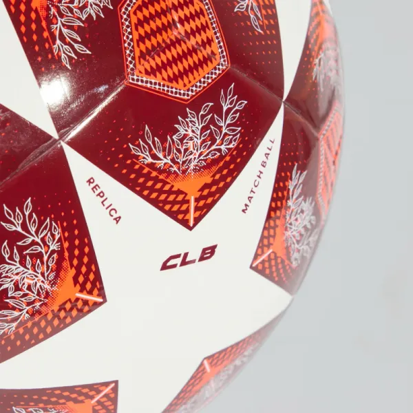 Futbalová lopta ADIDAS UCL CLB WHITE SOLRED CBURGU