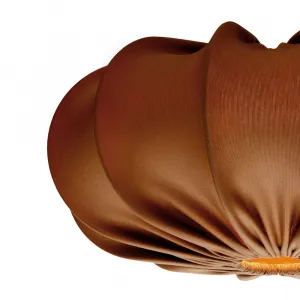 Škandinávska závesná lampa CAFEE' s hnedým tienidlom v moka štýle 52 cm - minimalistické stropné osvetlenie v japonskom štýle E27