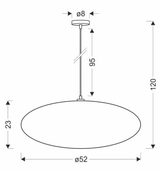 Škandinávska závesná lampa CAFEE' s hnedým tienidlom v moka štýle 52 cm - minimalistické stropné osvetlenie v japonskom štýle E27