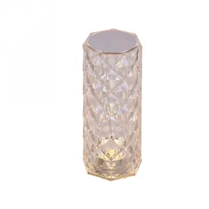 Stolová lampa BRILLO V-21,5 cm bezfarebná 2W LED USB 3000, 4000, 6000K TOUCH ME
