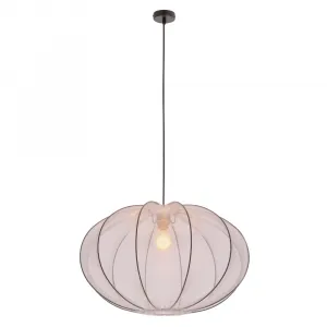 Závesná lampa MELLOW čierna 1x40W E27 tienidlo 60 biela guľa