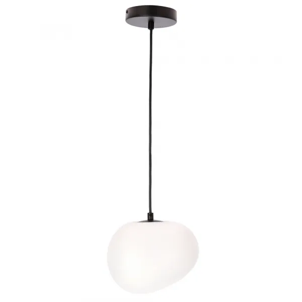 Závesná lampa STONES 20 cm v japonskom štýle - s tienidlom inšpirovaným bielym kameňom - minimalistické stropné osvetlenie do obývačky E27