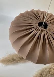 Škandinávska závesná lampa CAFEE' - s mokka hnedým tienidlom 66 cm - moderné stropné osvetlenie do obývačky a jedálne E27