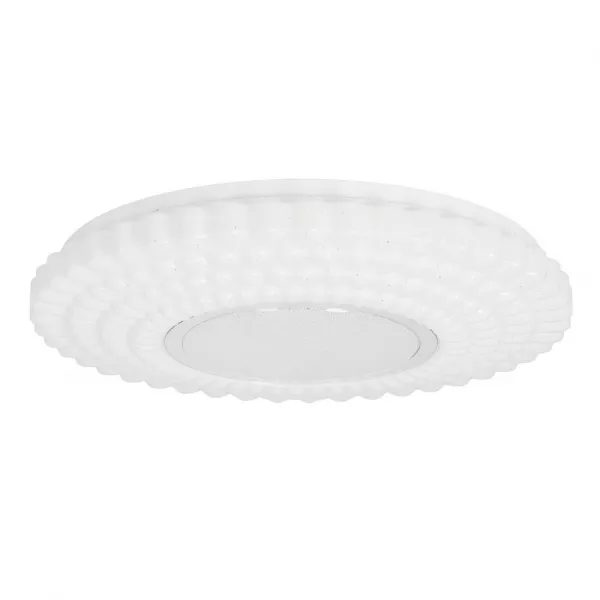 Stropné svietidlo URAN plafón 38cm 24W LED 4000K tienidlo biele+chróm