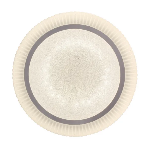 Stropné svietidlo GILLY, plafón, 38 cm, 24 W, LED, 4000K, tienidlo, biele+chróm