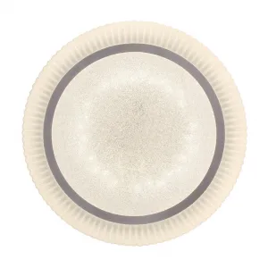 Stropné svietidlo GILLY, plafón, 38 cm, 24 W, LED, 4000K, tienidlo, biele+chróm