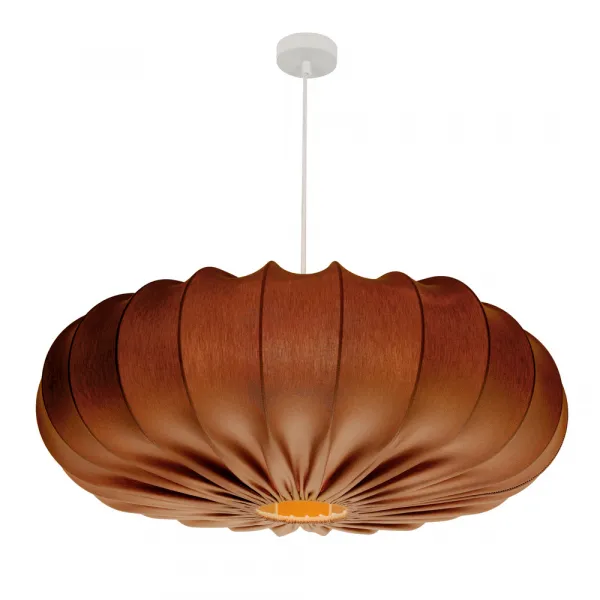 Škandinávska závesná lampa CAFEE' - s mokka hnedým tienidlom 66 cm - moderné stropné osvetlenie do obývačky a jedálne E27