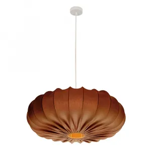 Škandinávska závesná lampa CAFEE' - s mokka hnedým tienidlom 66 cm - moderné stropné osvetlenie do obývačky a jedálne E27