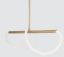 Závesná lampa SUPREME 80cm zlatá 18W LED 3000K biela