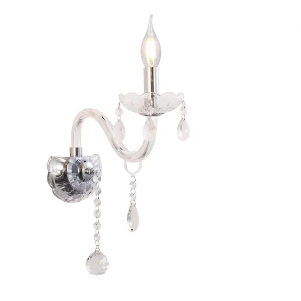 Nástenná lampa Cristallo 1x40W E14 priehľadná