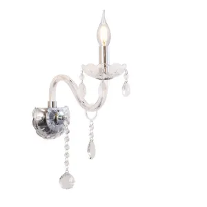 Nástenná lampa Cristallo 1x40W E14 priehľadná