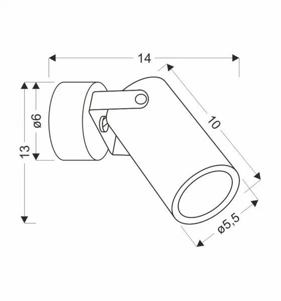 Nástenná lampa Gary lampa čierna 1x15W GU10 čierne tienidlo