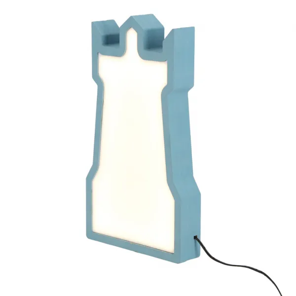 Detská stolová lampa veža LED iq kids modrá