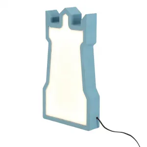 Detská stolová lampa veža LED iq kids modrá