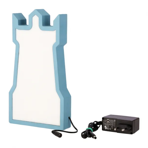 Detská stolová lampa veža LED iq kids modrá
