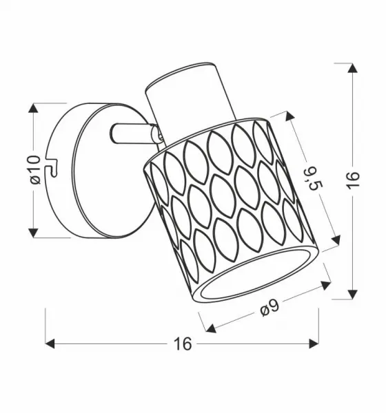 Nástenná lampa Bill Lamp čierna 1x40W E27 dymové tienidlo