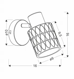Nástenná lampa Bill Lamp čierna 1x40W E27 dymové tienidlo