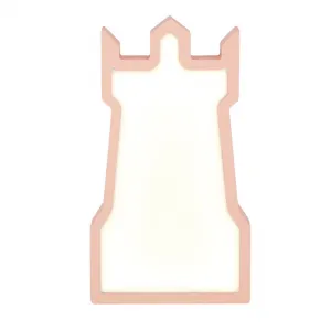 Detská stolová lampa veža LED iq kids ružová