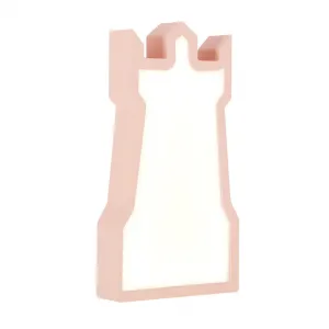 Detská stolová lampa veža LED iq kids ružová