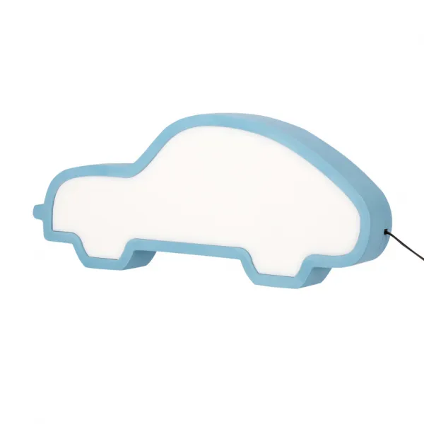 Stolová lampa do auta pre deti LED iQ Kids modrá