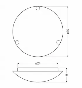 Stropná lampa Fanusa 30 chróm 1x60W E27 tienidlo biele so vzorom