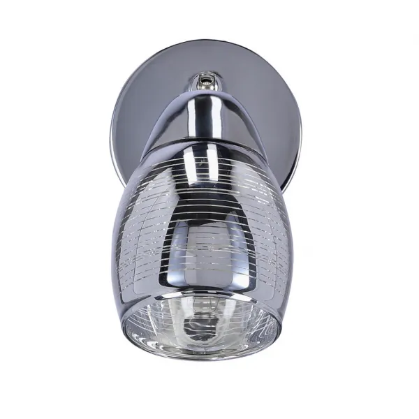 Nástenná lampa Virginia chrómová 1x10W e14 zrkadlové tienidlo