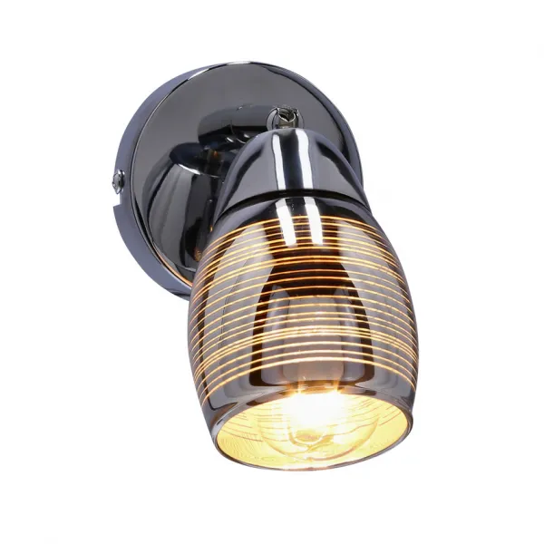 Nástenná lampa Virginia chrómová 1x10W e14 zrkadlové tienidlo