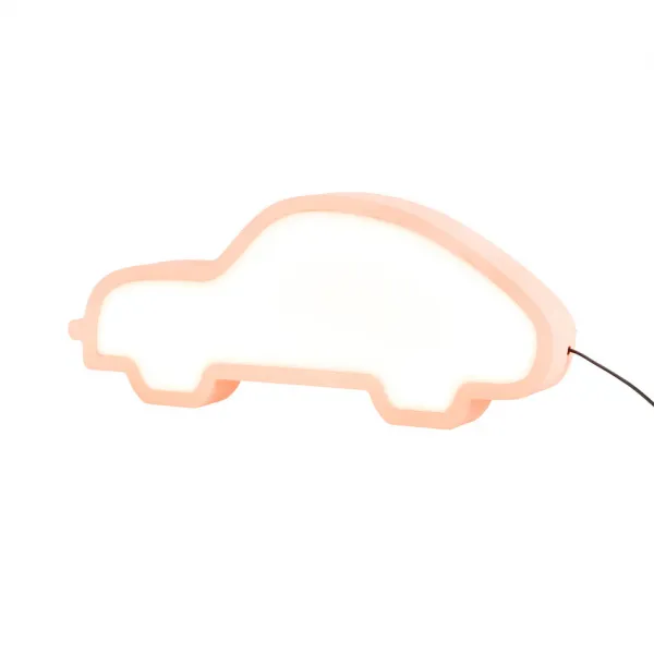 Stolová lampa do auta pre deti LED iq kids ružová