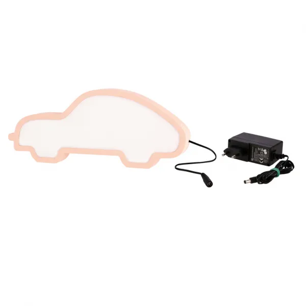 Stolová lampa do auta pre deti LED iq kids ružová