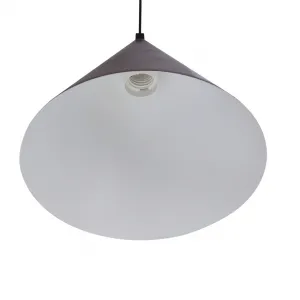 Závesná lampa Dunca 25 Čierna 1X40 E27 Tienidlo Tmavý orech