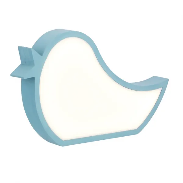 Stolová lampa vták pre deti LED iq kids modrá