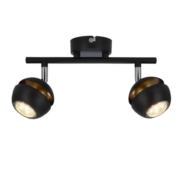 LED pásik Boni 2x3W gu10 čierny - POSLEDNÝ KUS