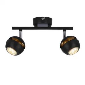 LED pásik Boni 2x3W gu10 čierny - POSLEDNÝ KUS