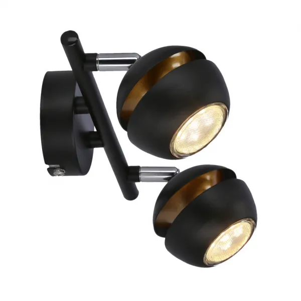 LED pásik Boni 2x3W gu10 čierny - POSLEDNÝ KUS
