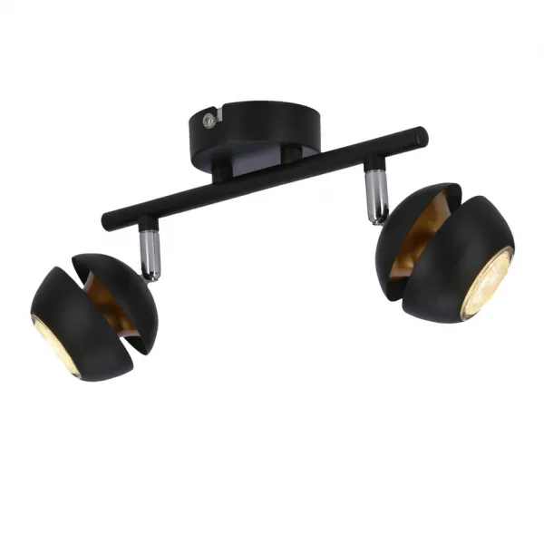 LED pásik Boni 2x3W gu10 čierny - POSLEDNÝ KUS