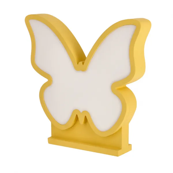 Detská LED stolová lampa BUTTERFLY IQ KIDS zlatá