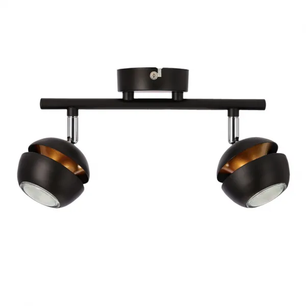 LED pásik Boni 2x3W gu10 čierny - POSLEDNÝ KUS