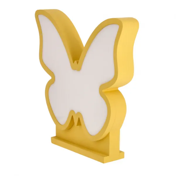 Detská LED stolová lampa BUTTERFLY IQ KIDS zlatá