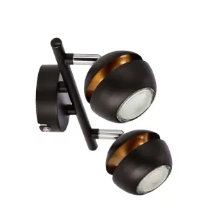 LED pásik Boni 2x3W gu10 čierny - POSLEDNÝ KUS
