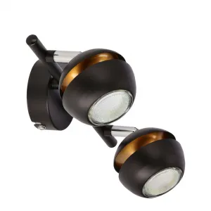 LED pásik Boni 2x3W gu10 čierny - POSLEDNÝ KUS