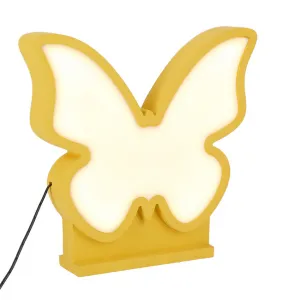 Detská LED stolová lampa BUTTERFLY IQ KIDS zlatá