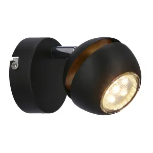 Nástenná lampa Boni 1x3W gu10 LED čierna