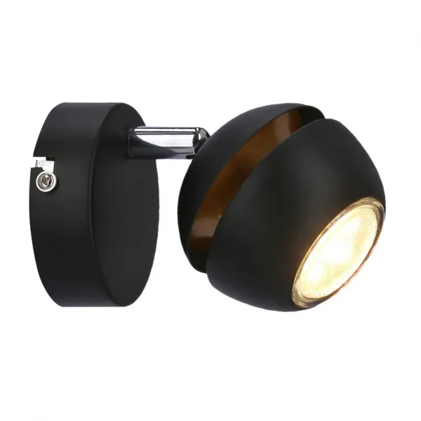 Nástenná lampa Boni 1x3W gu10 LED čierna