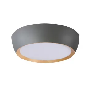 stropná lampa abruzzo sivá drevená stropná lampa biele tienidlo